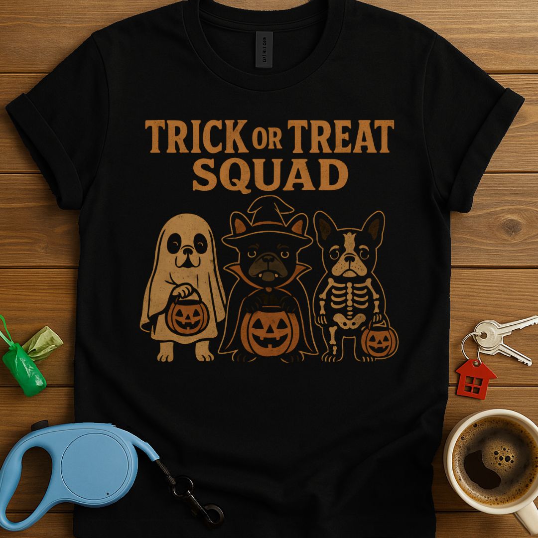 Trick Or Treat Frenchie Squad T-Shirt